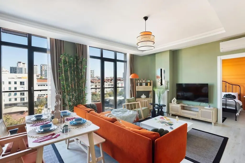Scandinavian Style Artful Apartment In Residence Istanbul Turkey