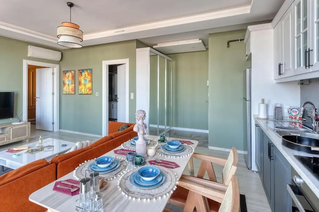 Scandinavian Style Artful Apartment In Residence Istanbul 0*,